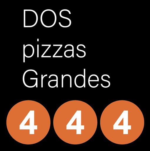 PROMO 2 Pizzas GRANDES Tradicionales 444